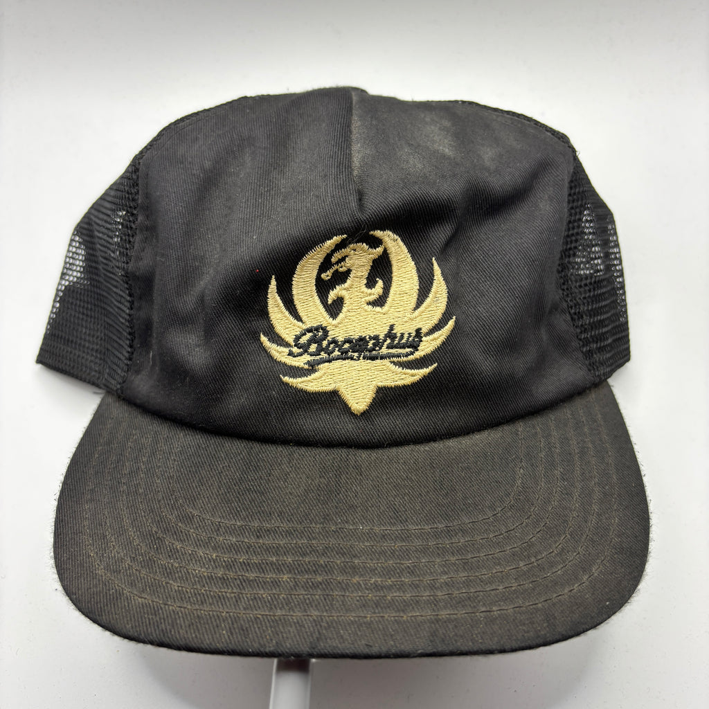 Vintage Bocephus Hank Williams Ruger Black Snapback Mesh Trucker Hat