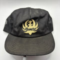 Vintage Bocephus Hank Williams Ruger Black Snapback Mesh Trucker Hat
