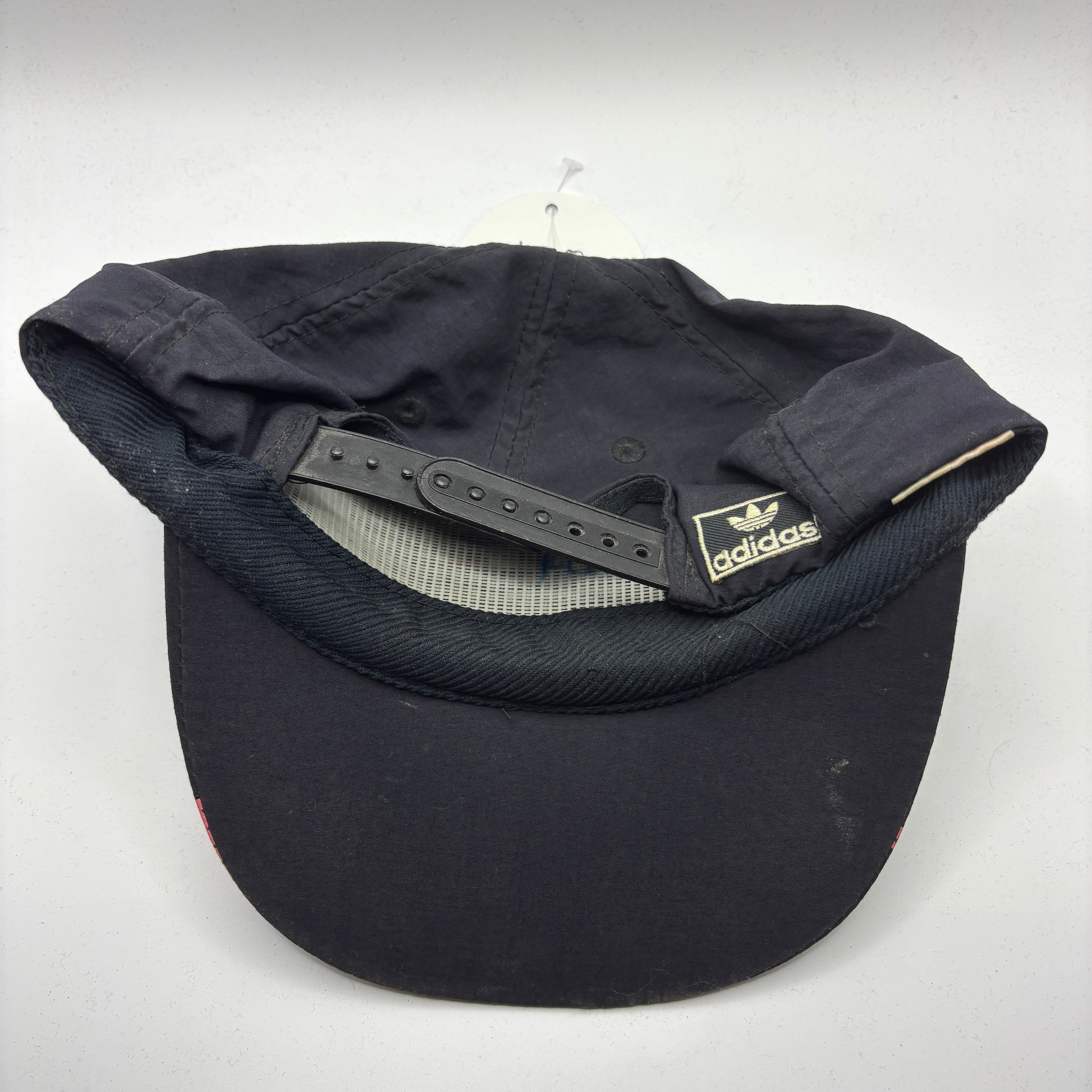 Vintage Adidas All Over 90's Neon Black Pink Nylon Snapback Hat