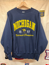 Load image into Gallery viewer, Vintage University of Michigan 1997 Football National Champions Reverse Weave Crewneck: Large
