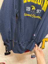 Load image into Gallery viewer, Vintage University of Michigan 1997 Football National Champions Reverse Weave Crewneck: Large
