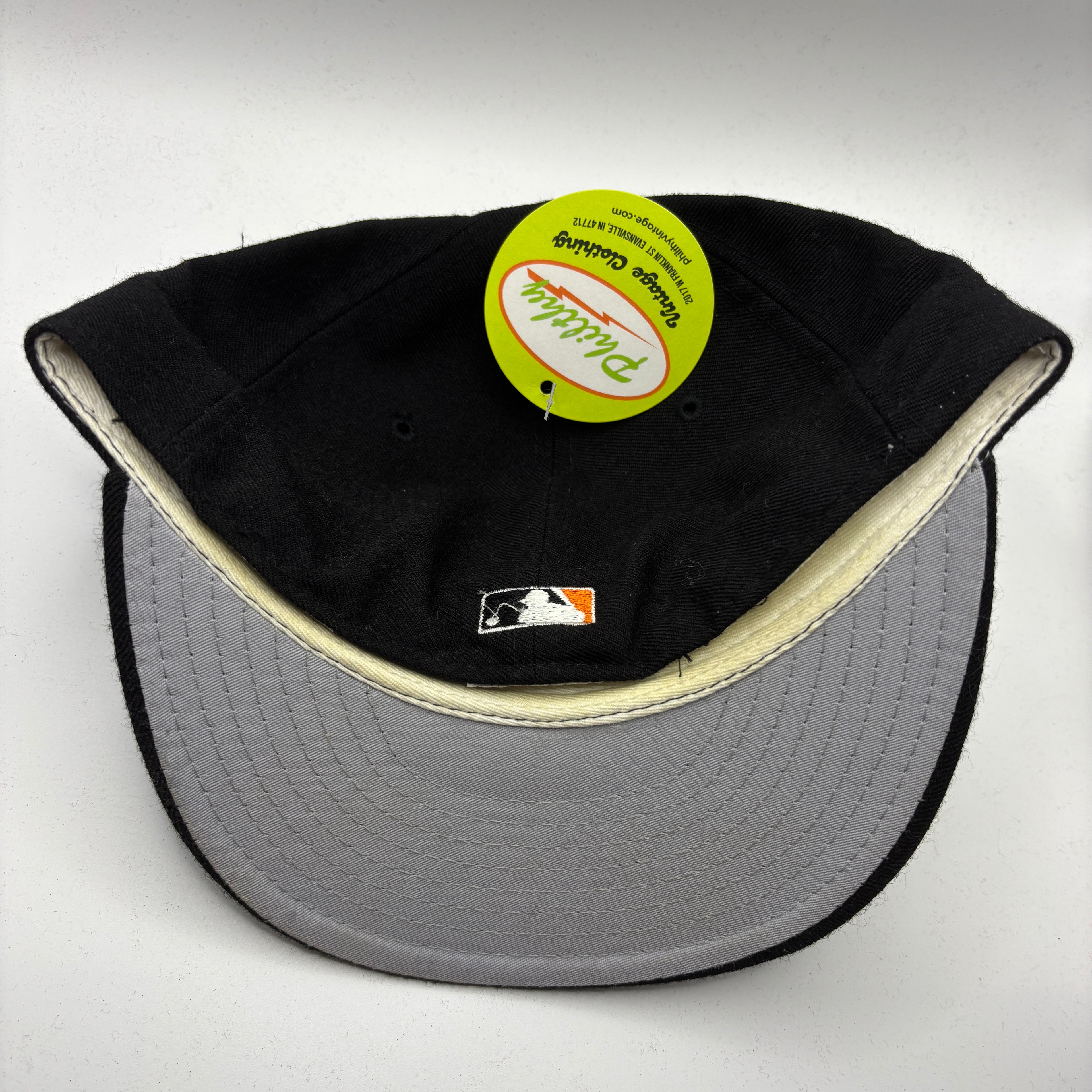 Vintage San Fransisco Giants MLB Black New Era Diamond Pro Model Wool Fitted Hat: 7