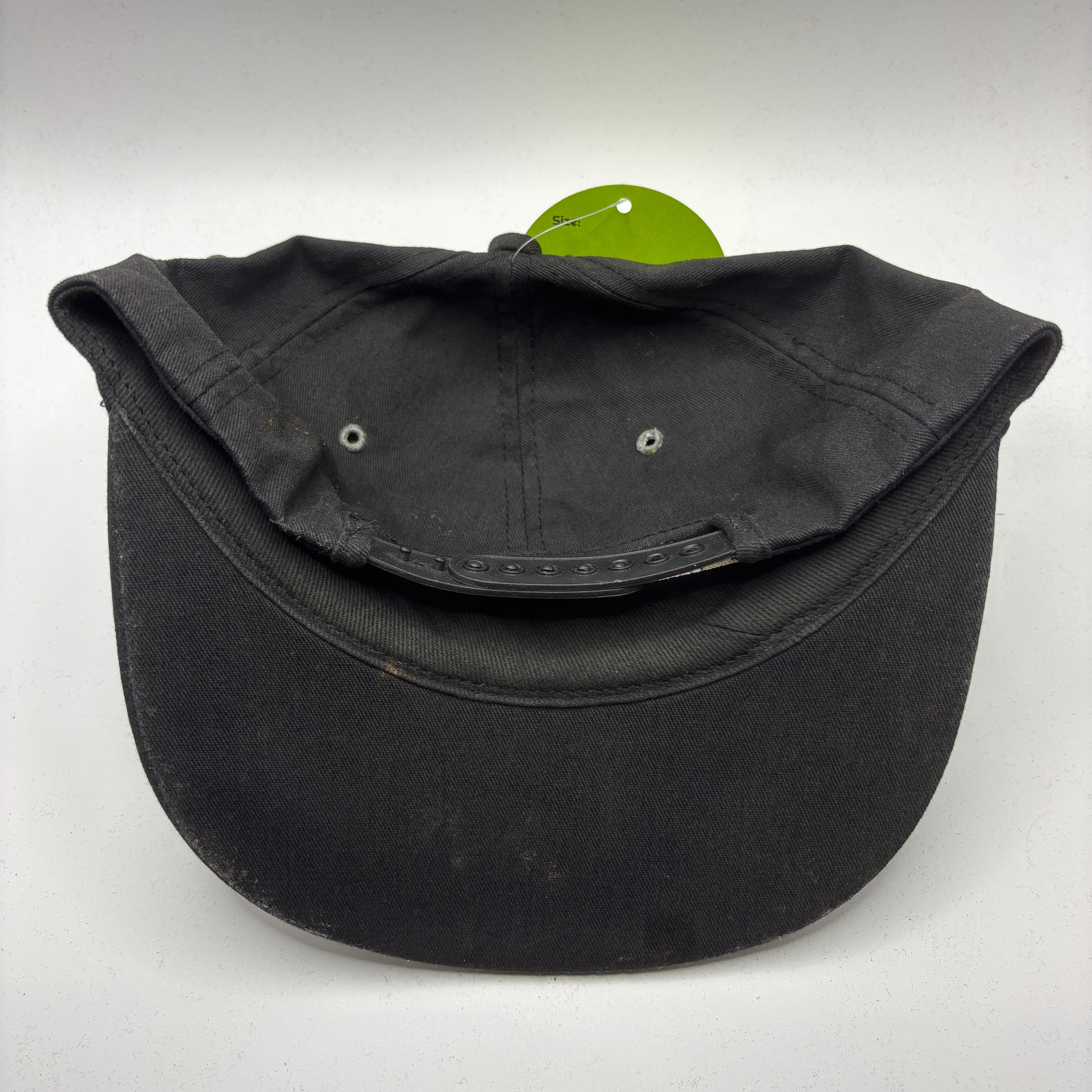 Vintage Red Baron Stearman Squadron Pizza Black Scrambled Eggs Snapback Hat