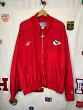 Load image into Gallery viewer, Vintage Kansas City Chiefs NFL Logo Athletic Red Windbreaker Jacket: XL
