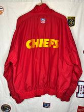 Load image into Gallery viewer, Vintage Kansas City Chiefs NFL Logo Athletic Red Windbreaker Jacket: XL
