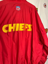 Load image into Gallery viewer, Vintage Kansas City Chiefs NFL Logo Athletic Red Windbreaker Jacket: XL
