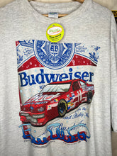 Load image into Gallery viewer, Vintage Bill Elliot Budweiser Nascar 1993 Grey T-Shirt: XL
