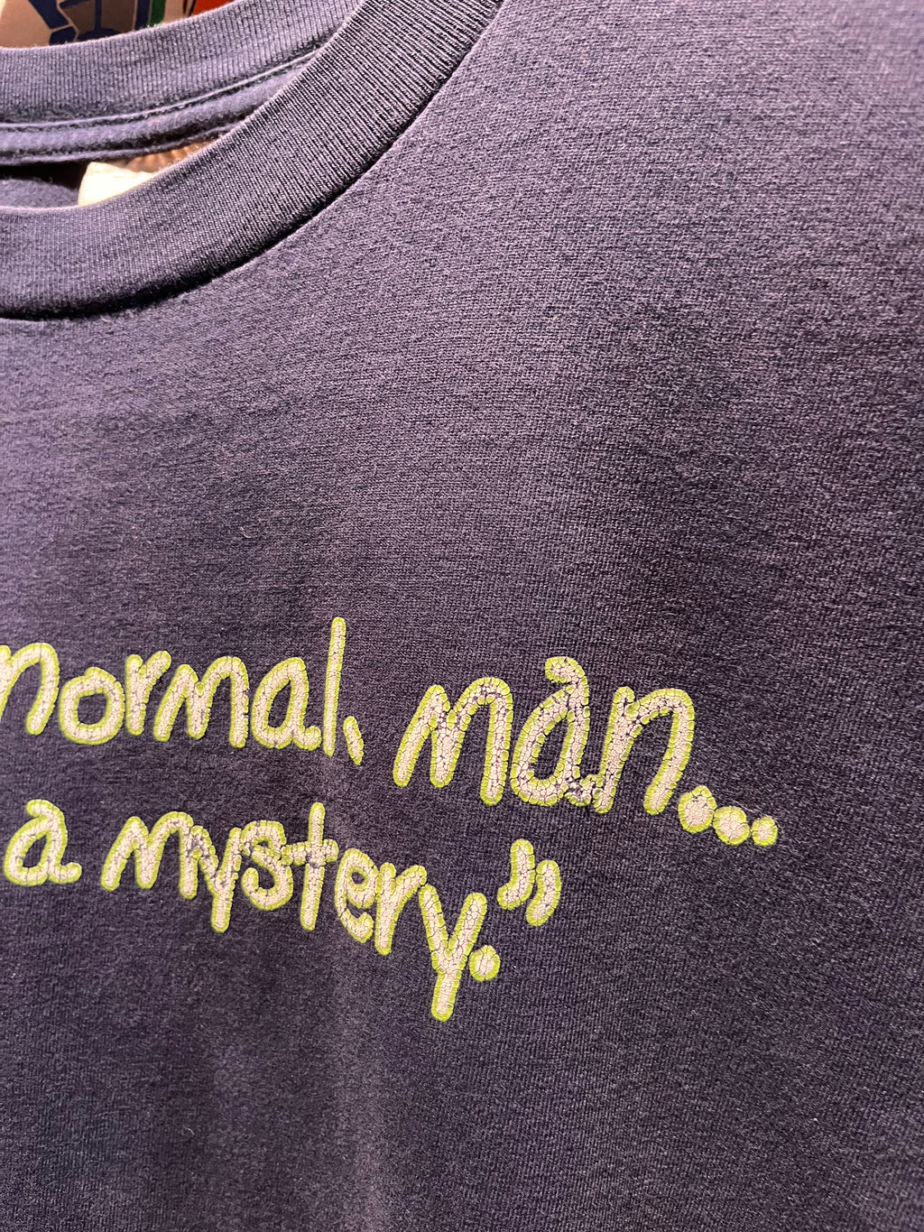 Vintage Ghost Hunters TV Show It's Paranormal, Man All A Mystery Navy T-Shirt: XL