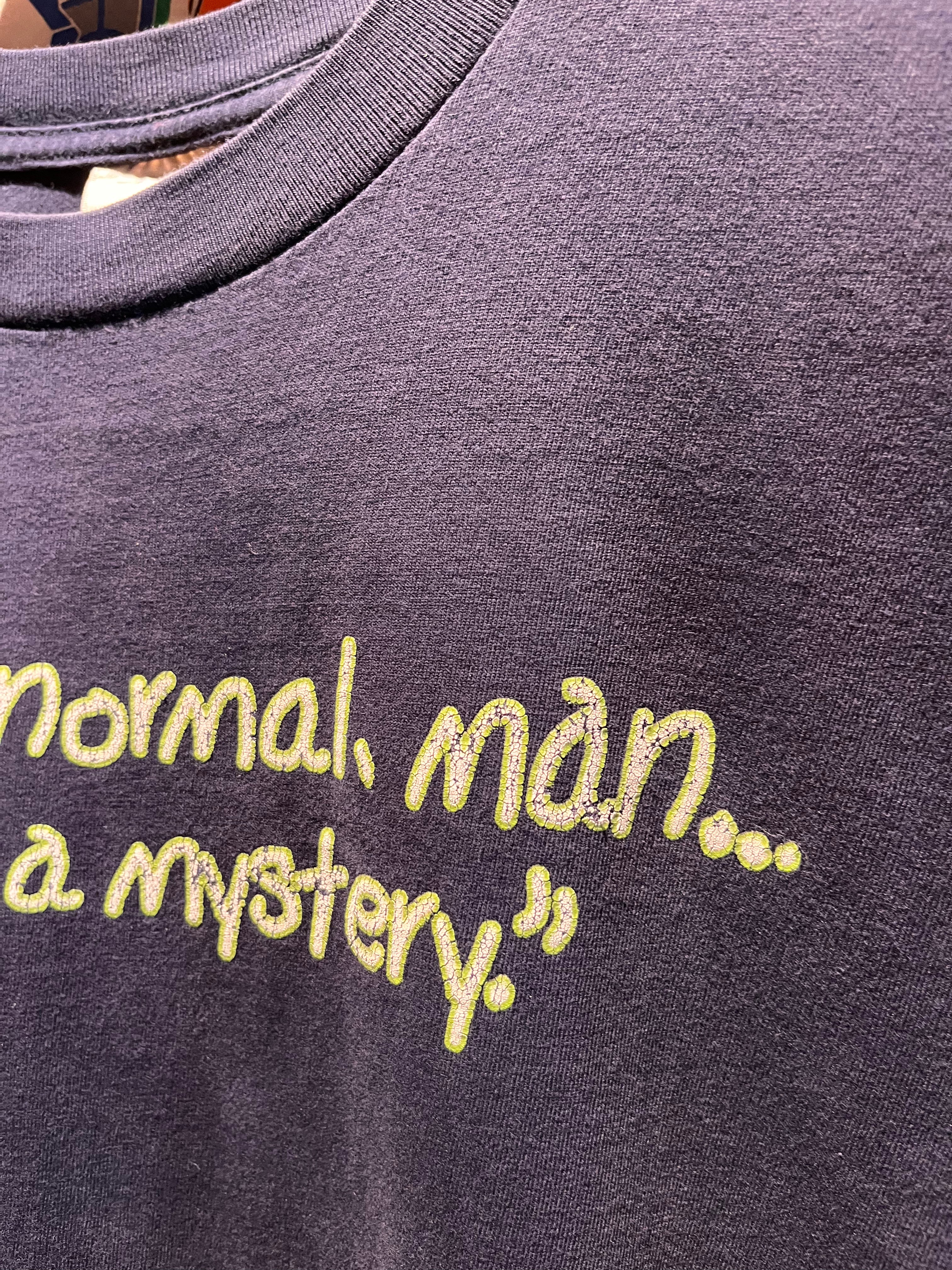 Vintage Ghost Hunters TV Show It's Paranormal, Man All A Mystery Navy T-Shirt: XL