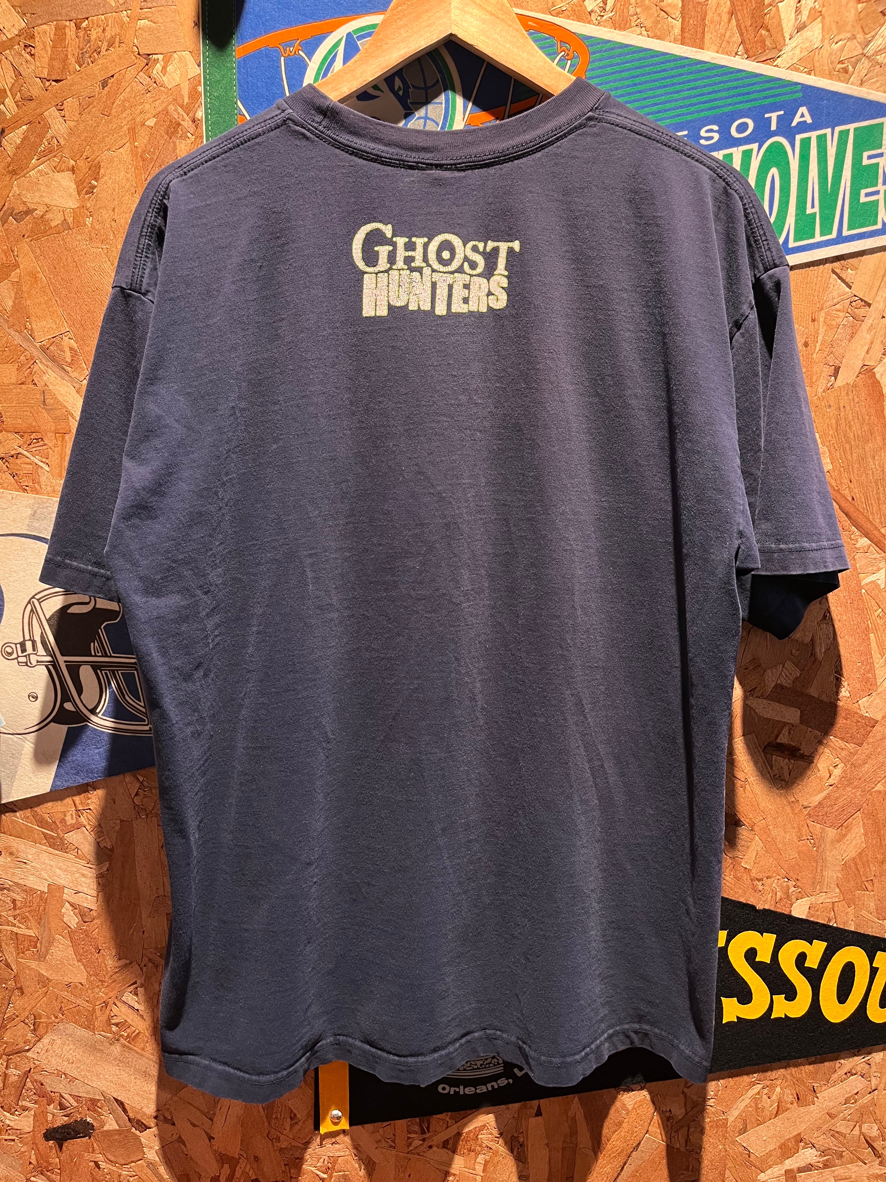 Vintage Ghost Hunters TV Show It's Paranormal, Man All A Mystery Navy T-Shirt: XL