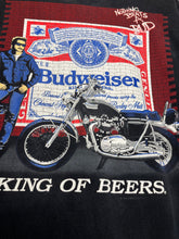 Load image into Gallery viewer, Vintage Budweiser King of Beers Nothing Beats a Bud Holoubek Biker 1993 T-Shirt: XL
