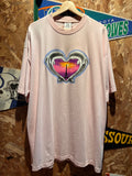 Vetements Dolphins Heart Logo T-Shirt Baby Pink: XXL