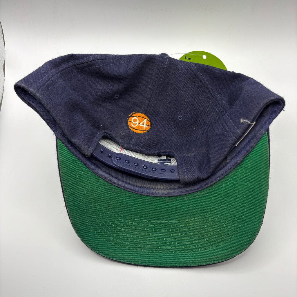 Vintage USI University of Southern Indiana GLVC Champs 1994 Basketball Navy Snapback Hats