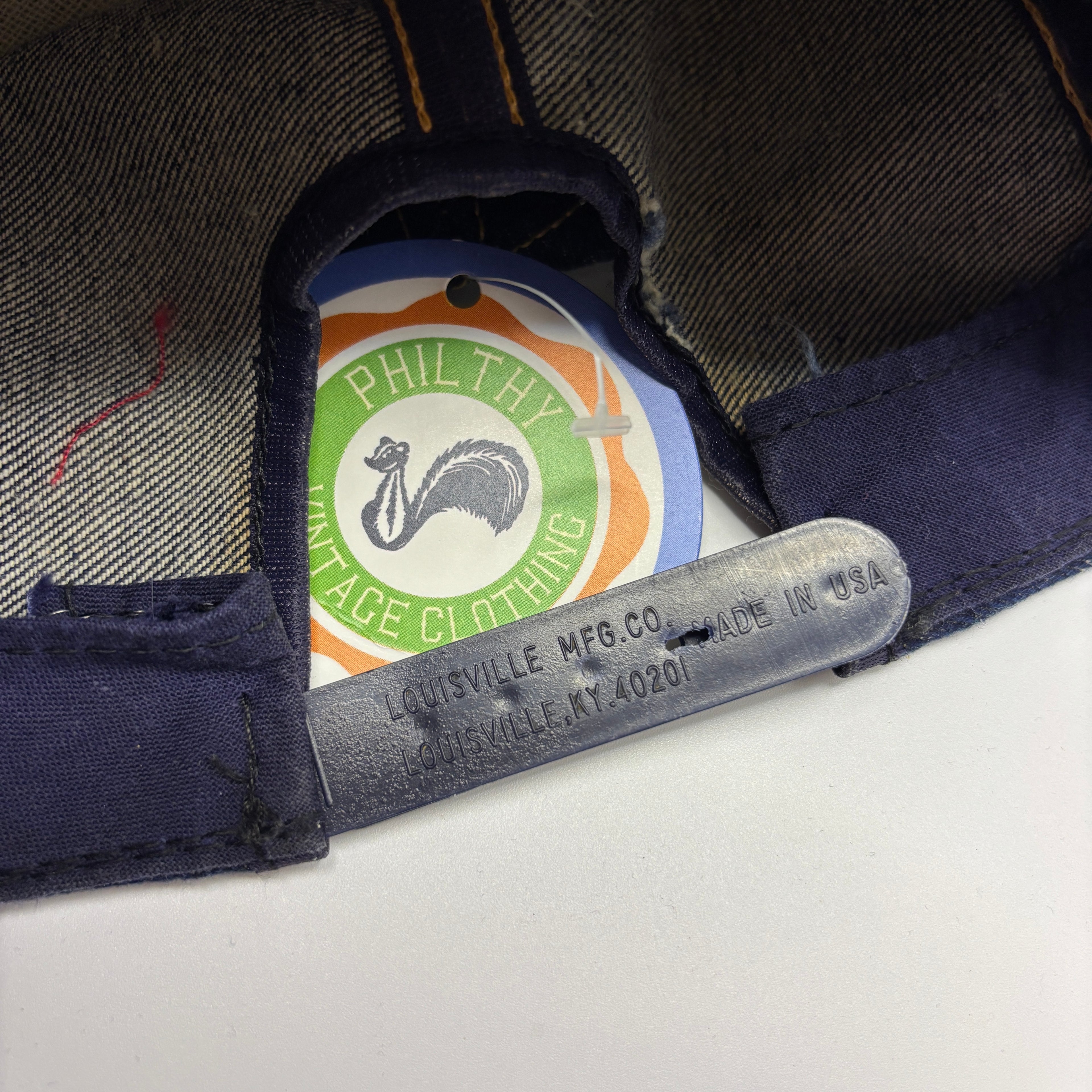 Vintage Marathon Gas Station Bettag Corp Denim Snapback Hat