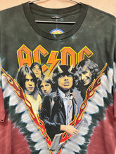 Load image into Gallery viewer, Vintage ACDC Highway To Hell Tie Dye Liquid Blue 2003 Devil 666 Rock Band T-Shirt: Large
