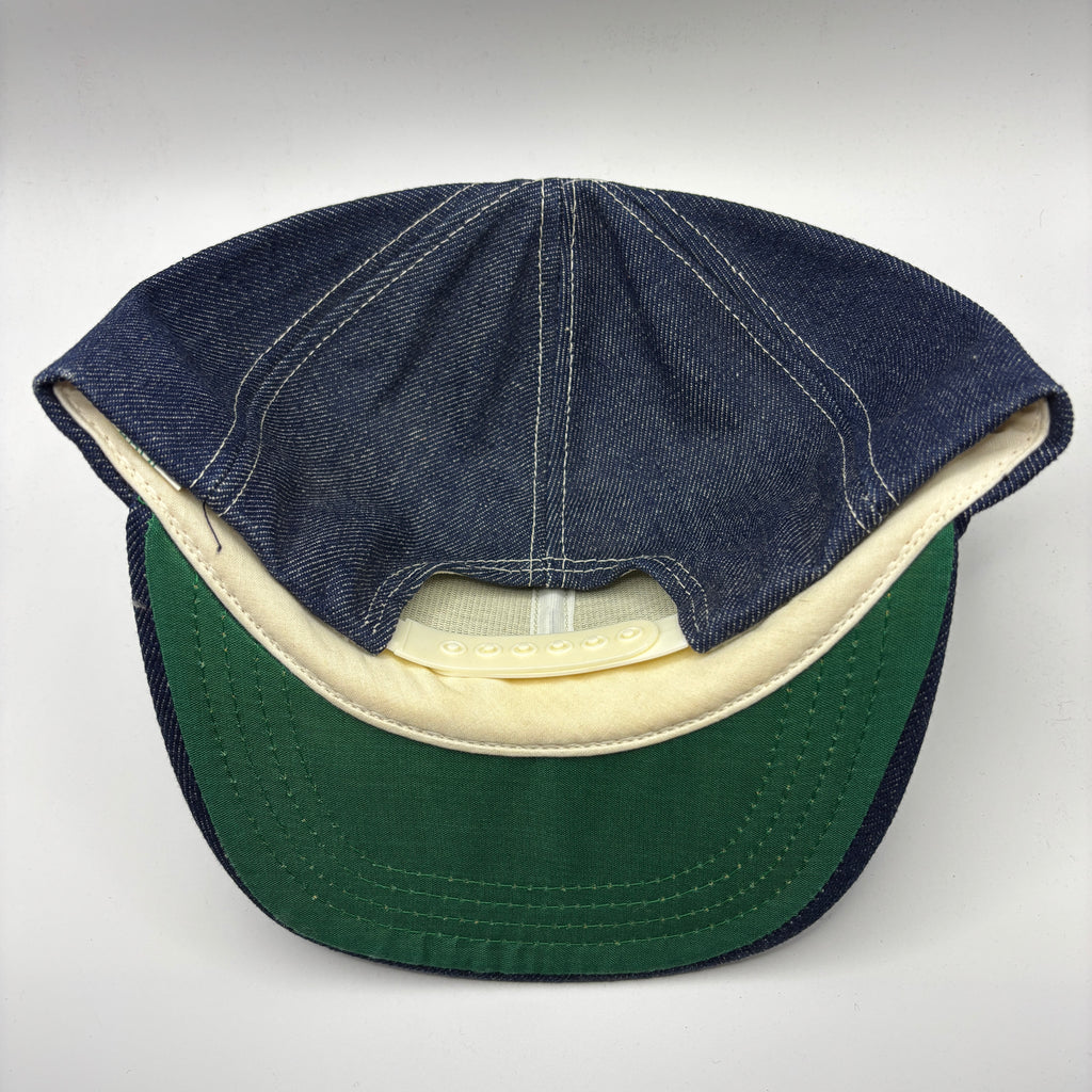 Vintage Jeff Davis Tires Ripley, TN Patch Denim Snapback Hat