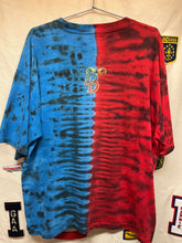 Load image into Gallery viewer, Vintage Dueling Dragons Split Tie Dye Universal Studios Rollercoaster Amusement Park 90s T-Shirt: XL
