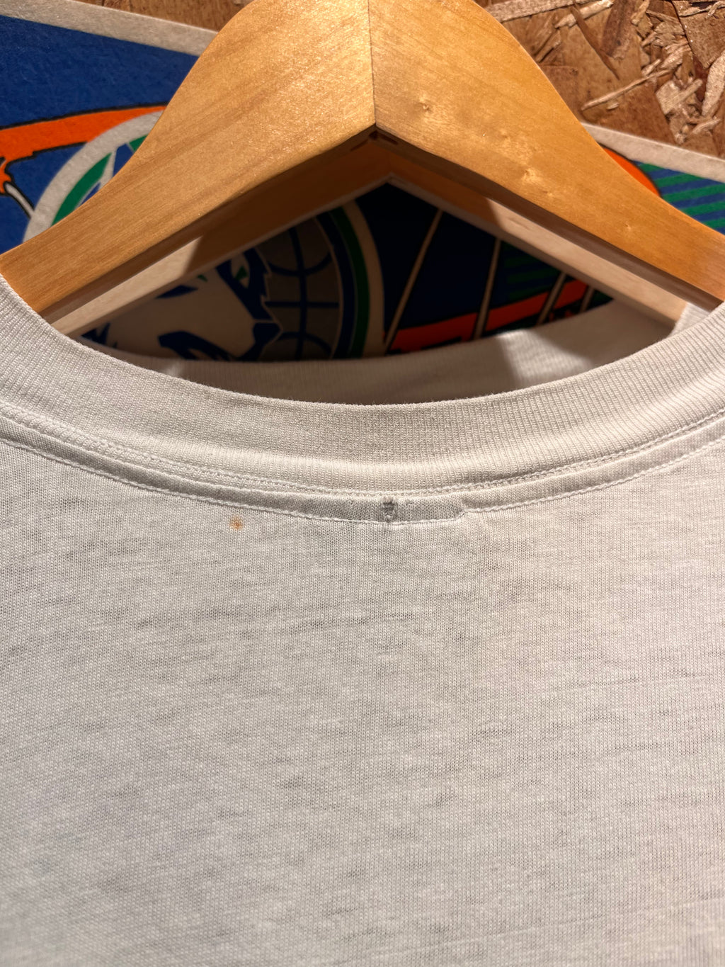Vintage Sweden World Cup USA 94 Soccer 1994 White Distressed T-Shirt: Large