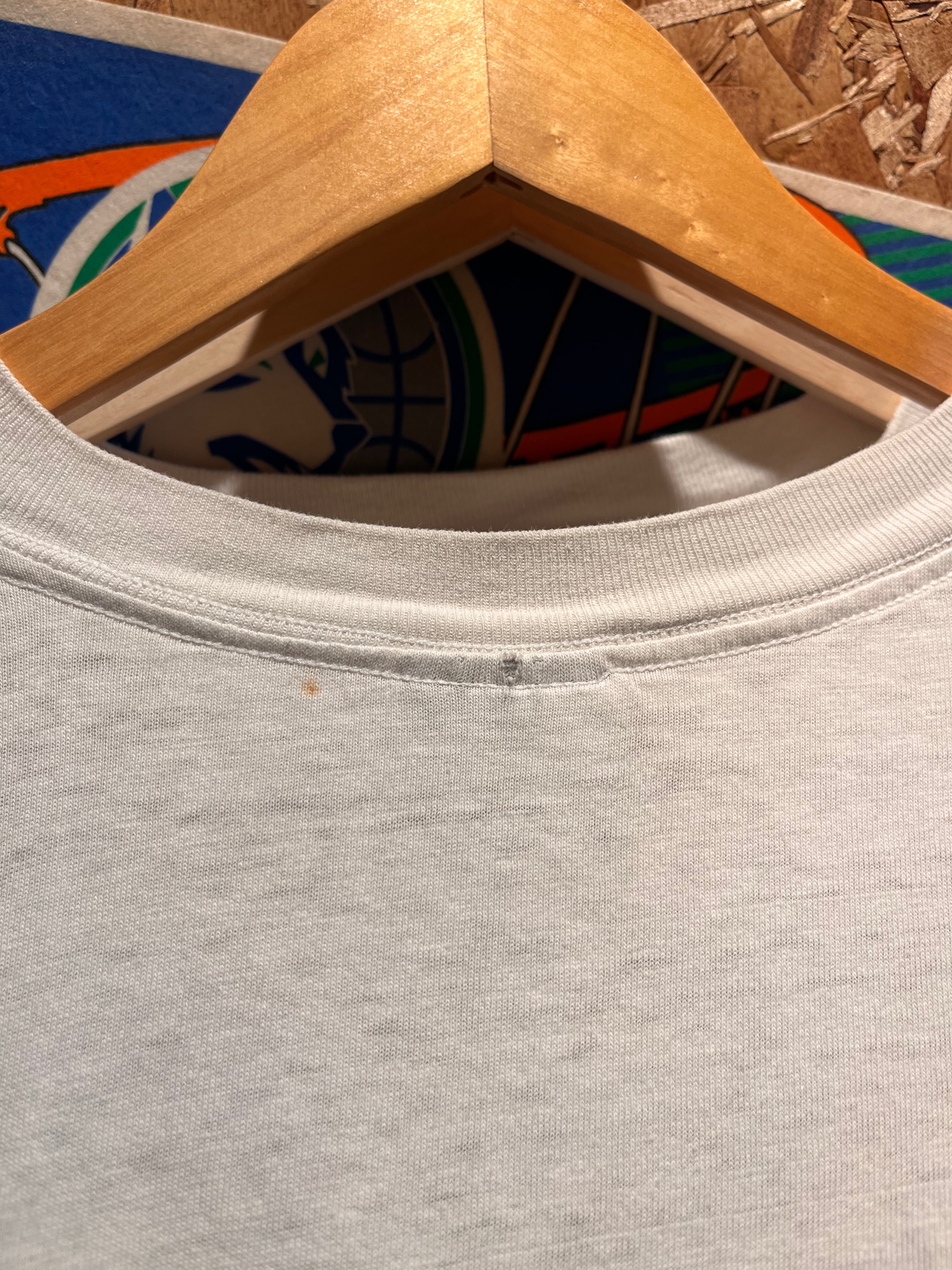 Vintage Sweden World Cup USA 94 Soccer 1994 White Distressed T-Shirt: Large