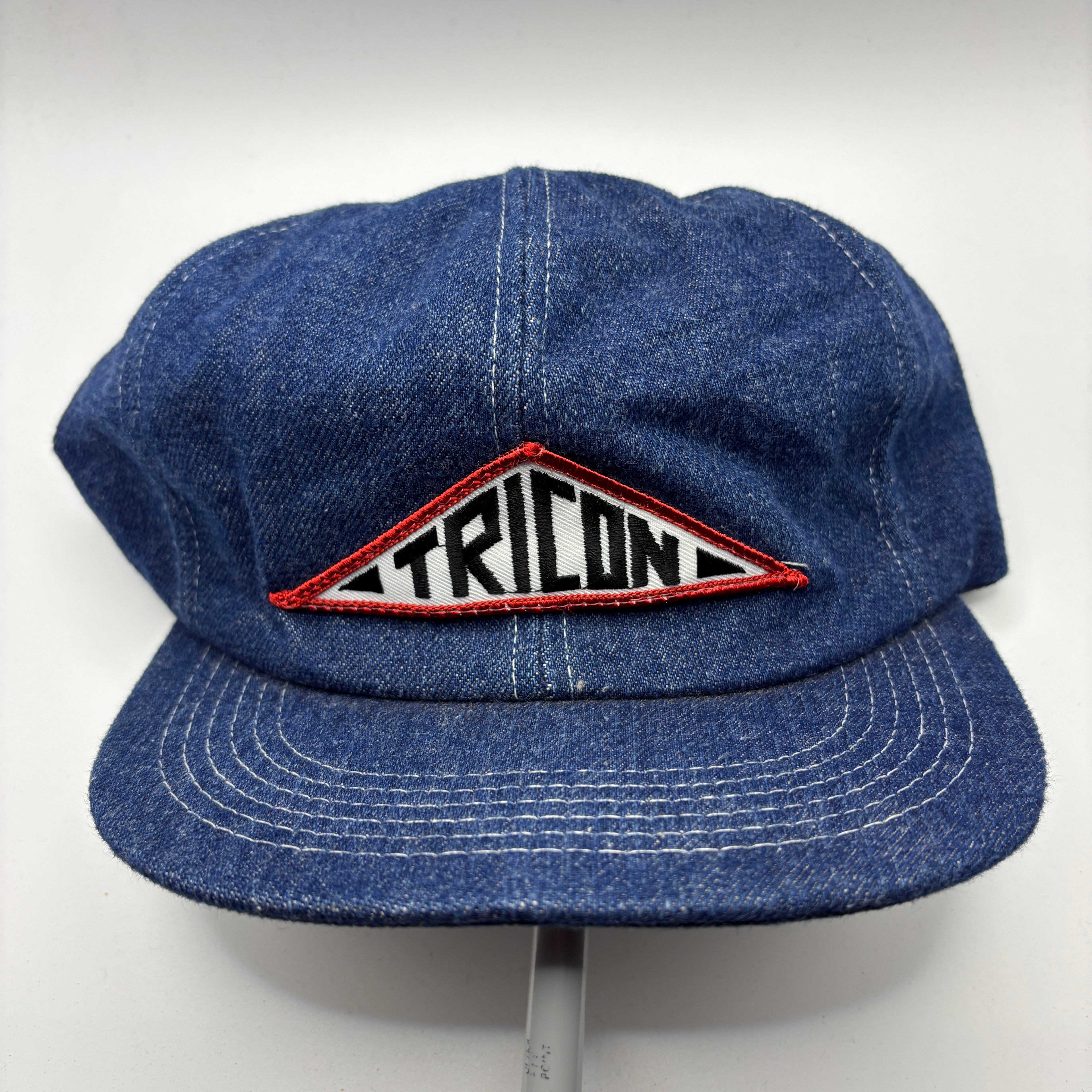 Vintage Tricon Patch Denim Snapback Hat