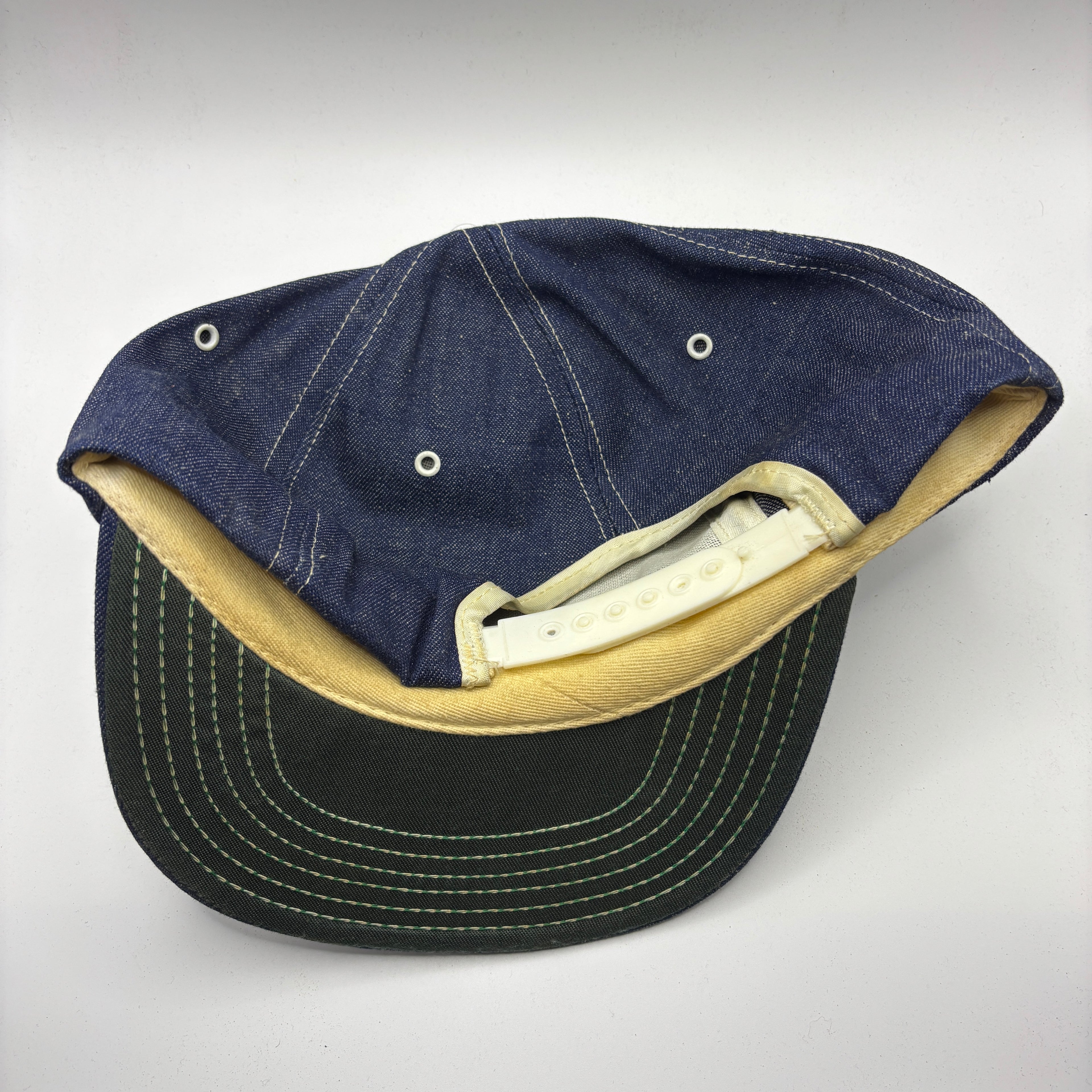 Vintage Harrah's Hose & Hydraulics Denim Patch Snapback Hat