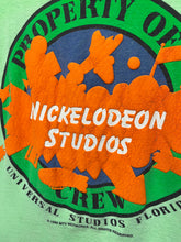 Load image into Gallery viewer, Vintage Nickelodeon Studios Universal Studios Crew 1990 MTV Neon Green Slime T-Shirt: Medium
