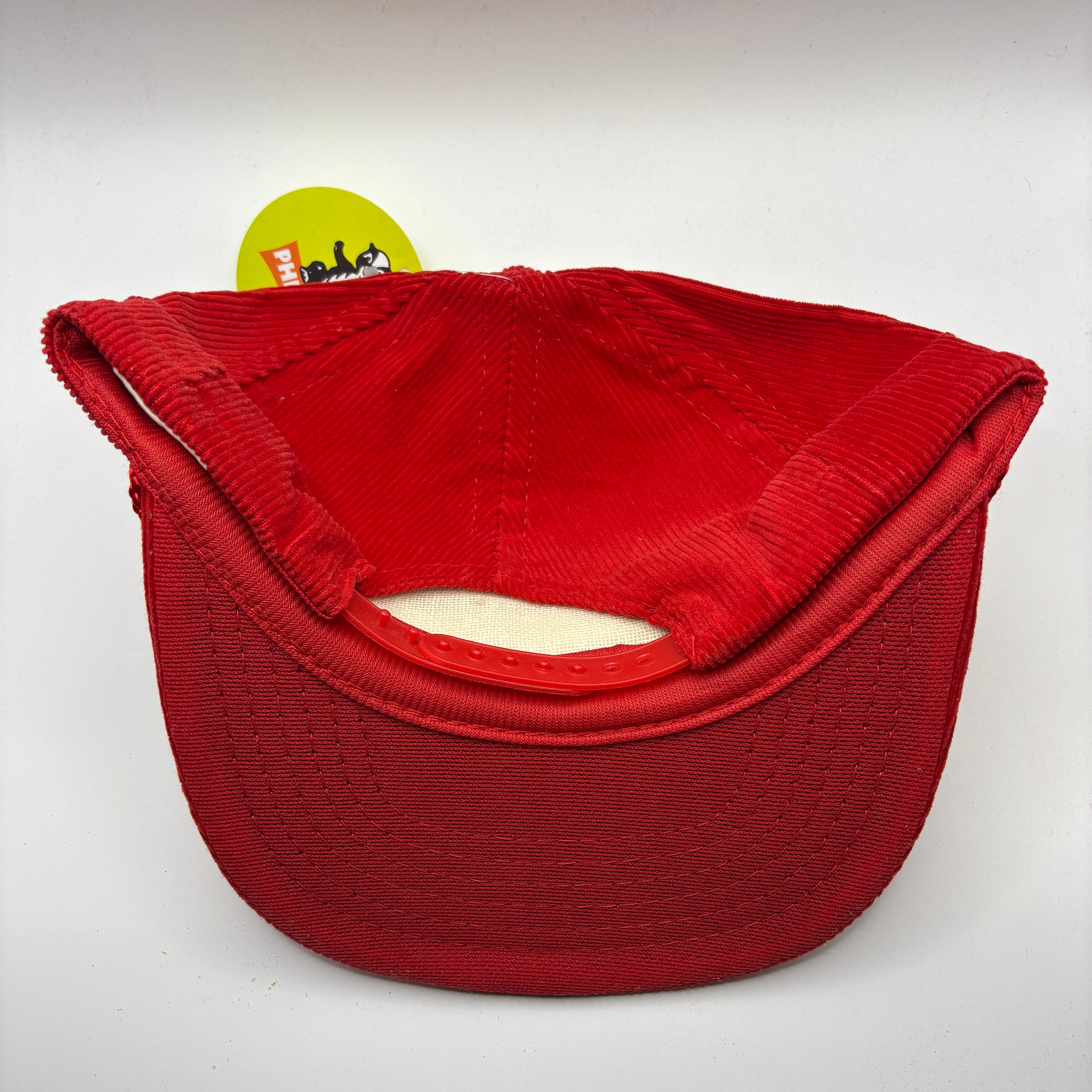 Vintage Jubitz Truck Stop Corduroy Rope Red Snapback Hat