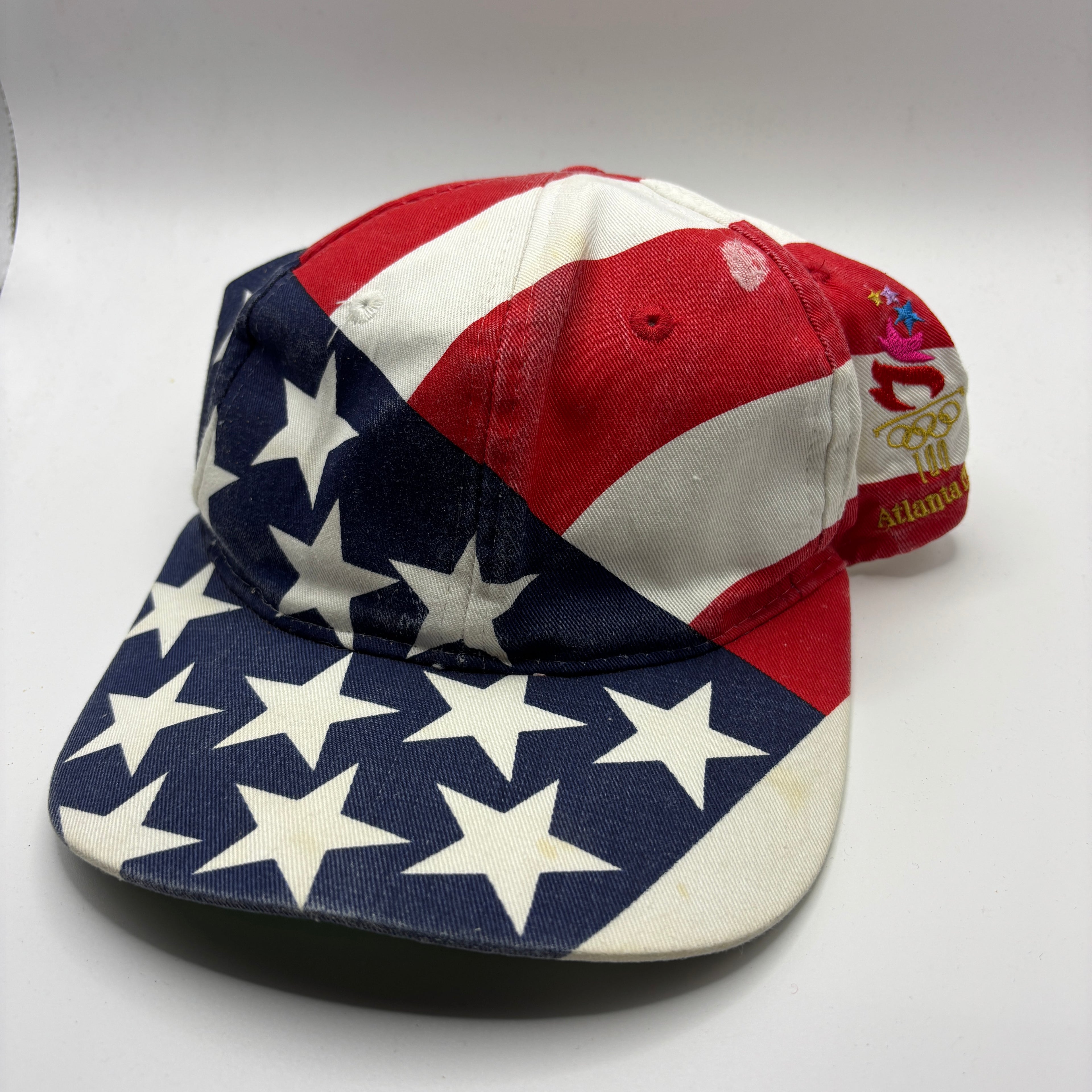 Vintage United States All Over Flag Snapback Hat