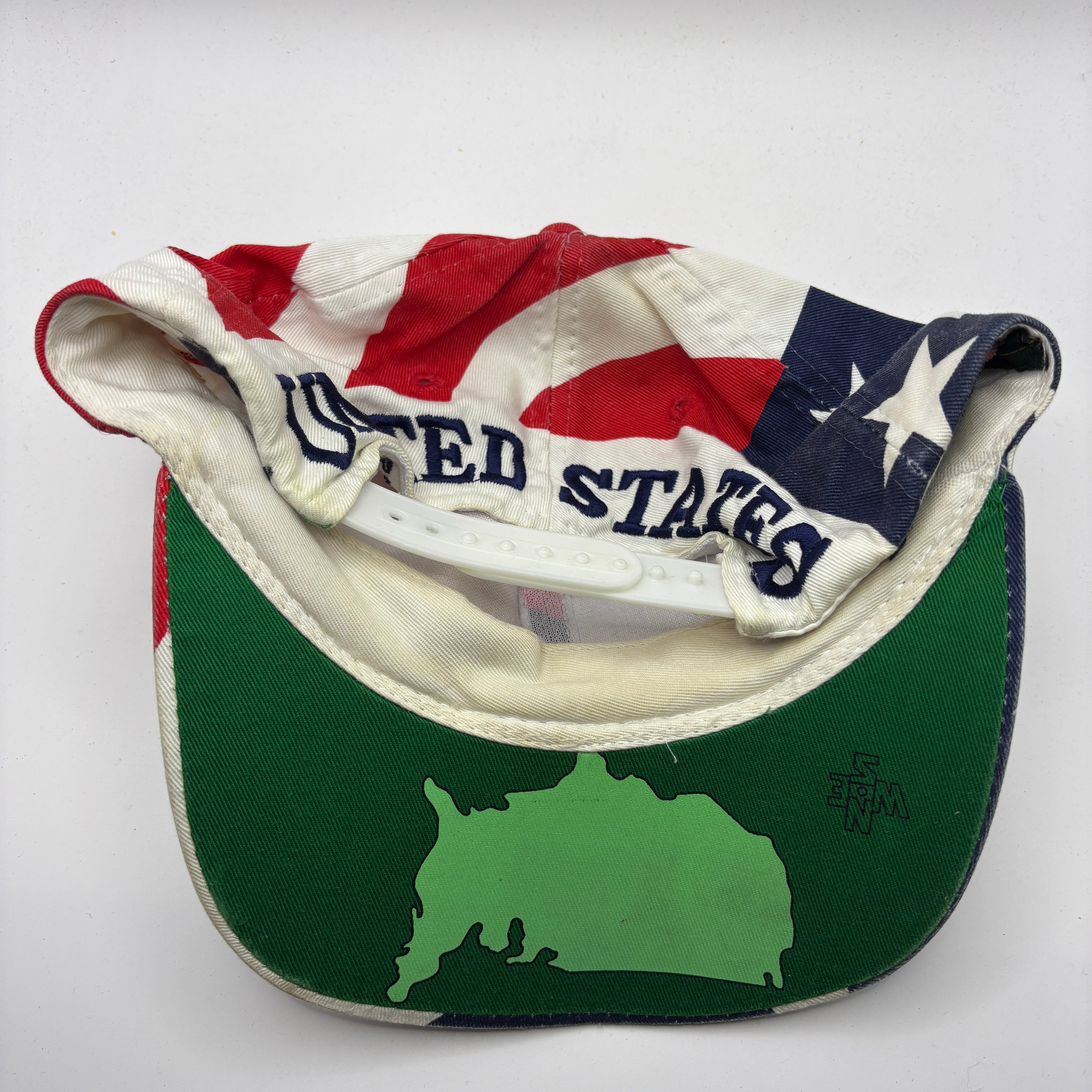 Vintage United States All Over Flag Snapback Hat