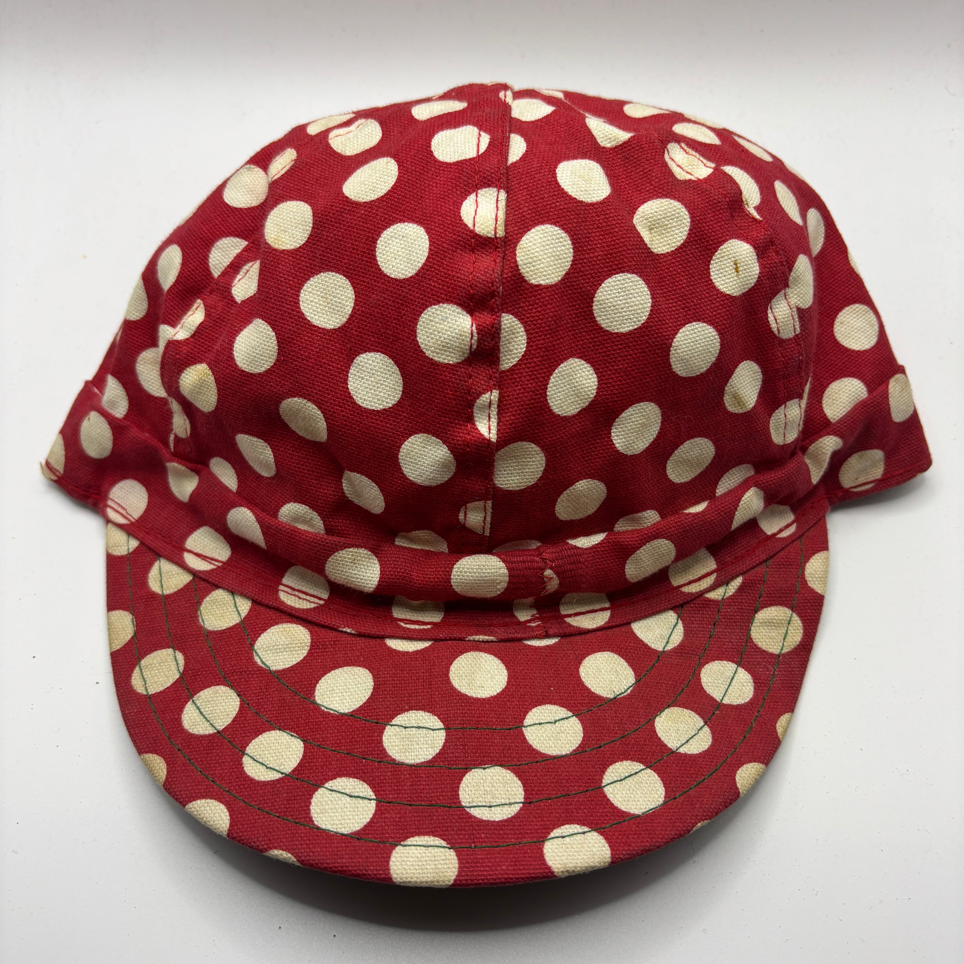 Vintage Kromer Polka Dot USA Welders Cap: 7 1/2