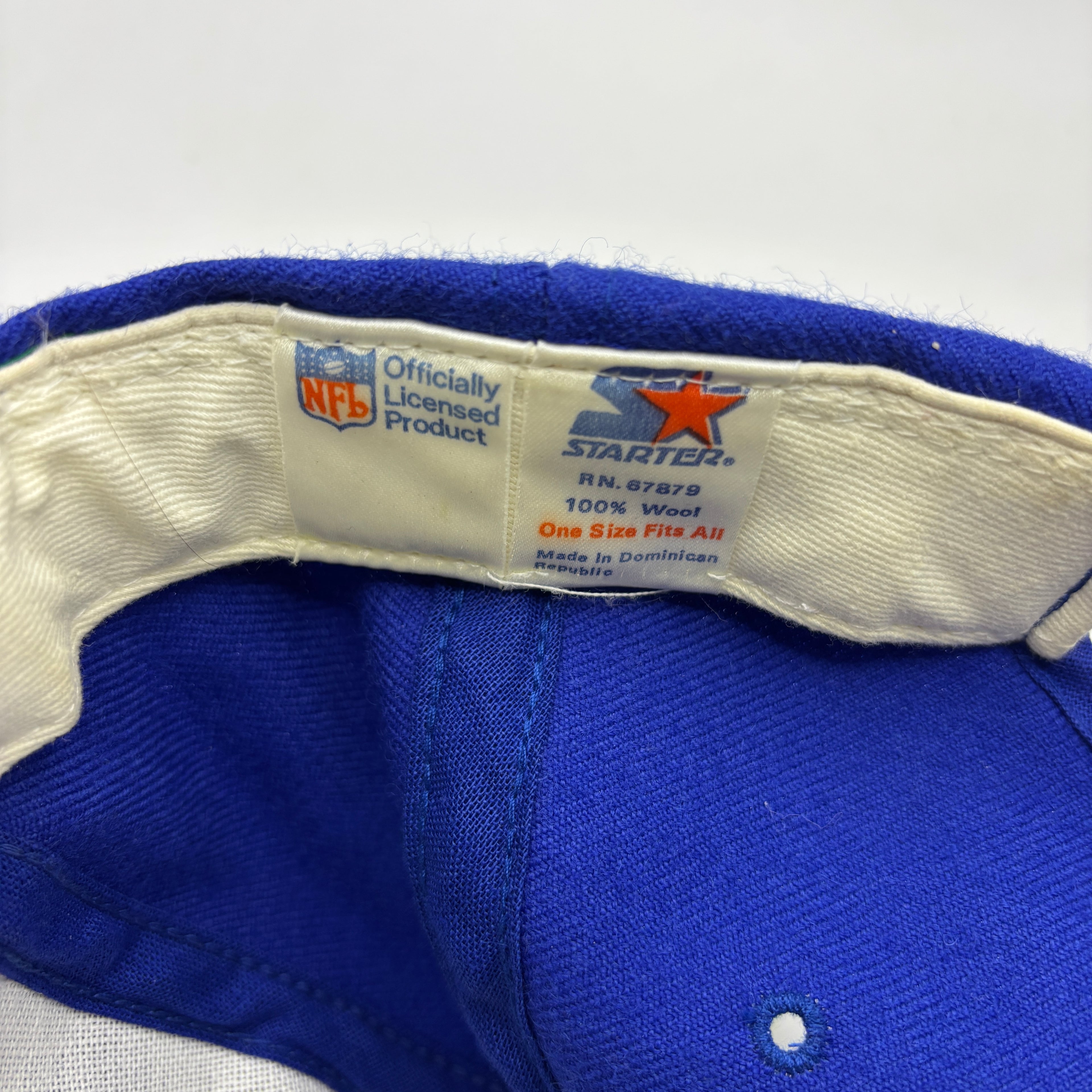 Vintage Indianapolis Colts NFL Football Blue Wool Starter Snapback Hat