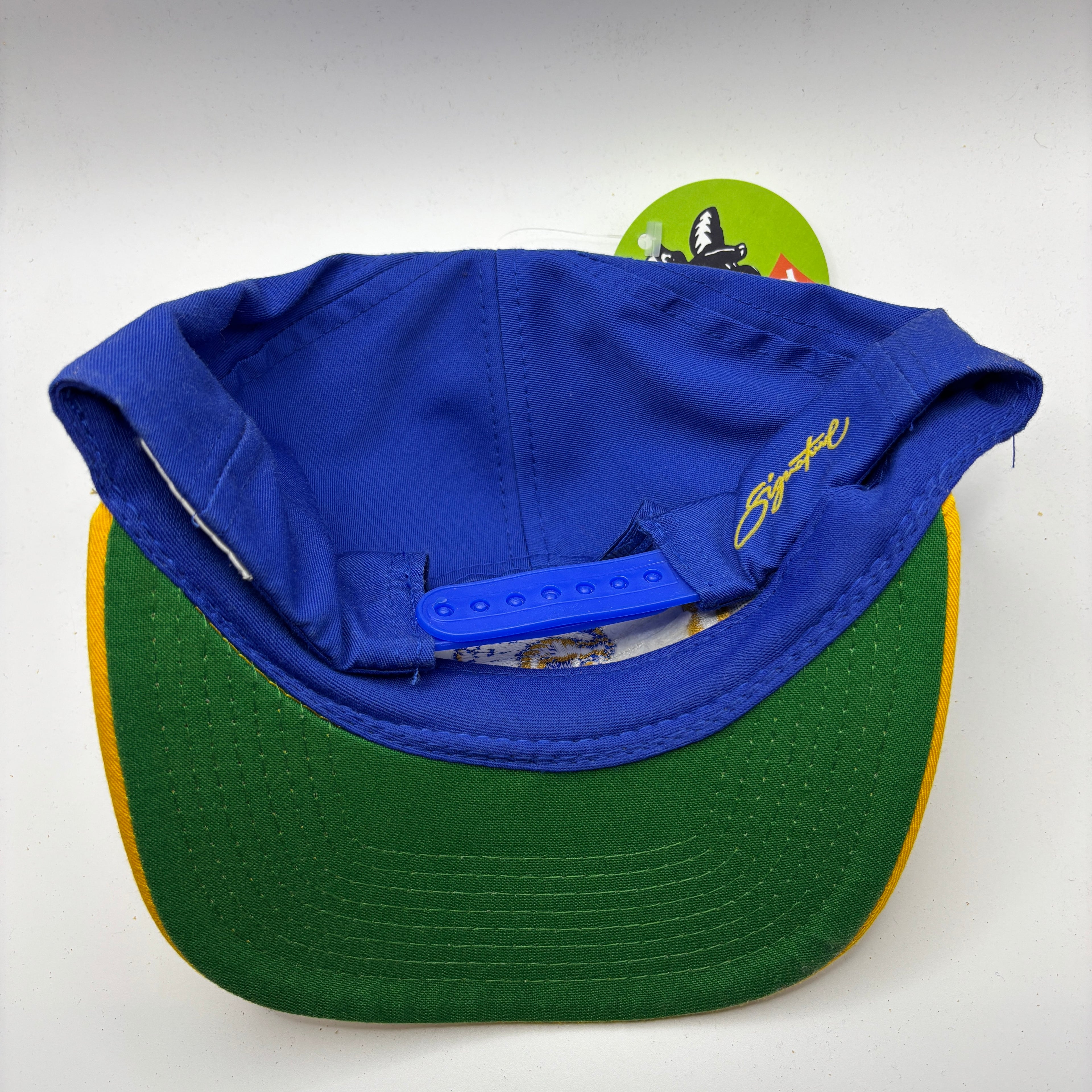 Vintage University of Pittsburgh Pitt Panthers Blue Yellow Snapback Hat