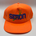 Vintage Simon Lifts Neon Orange Snapback Hat