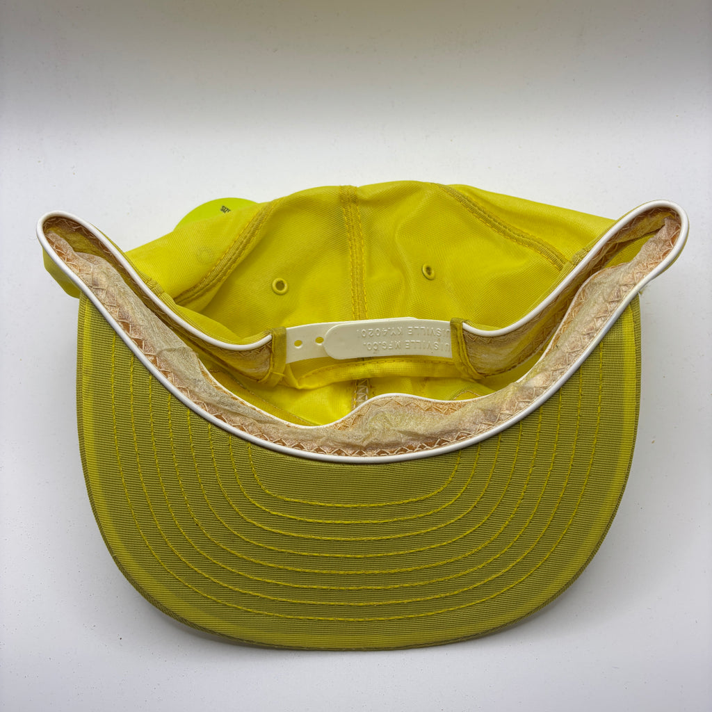 Vintage John Deere Max Emerge Planters Field Proven Louisville MFG Yellow Snapback Patch Hat