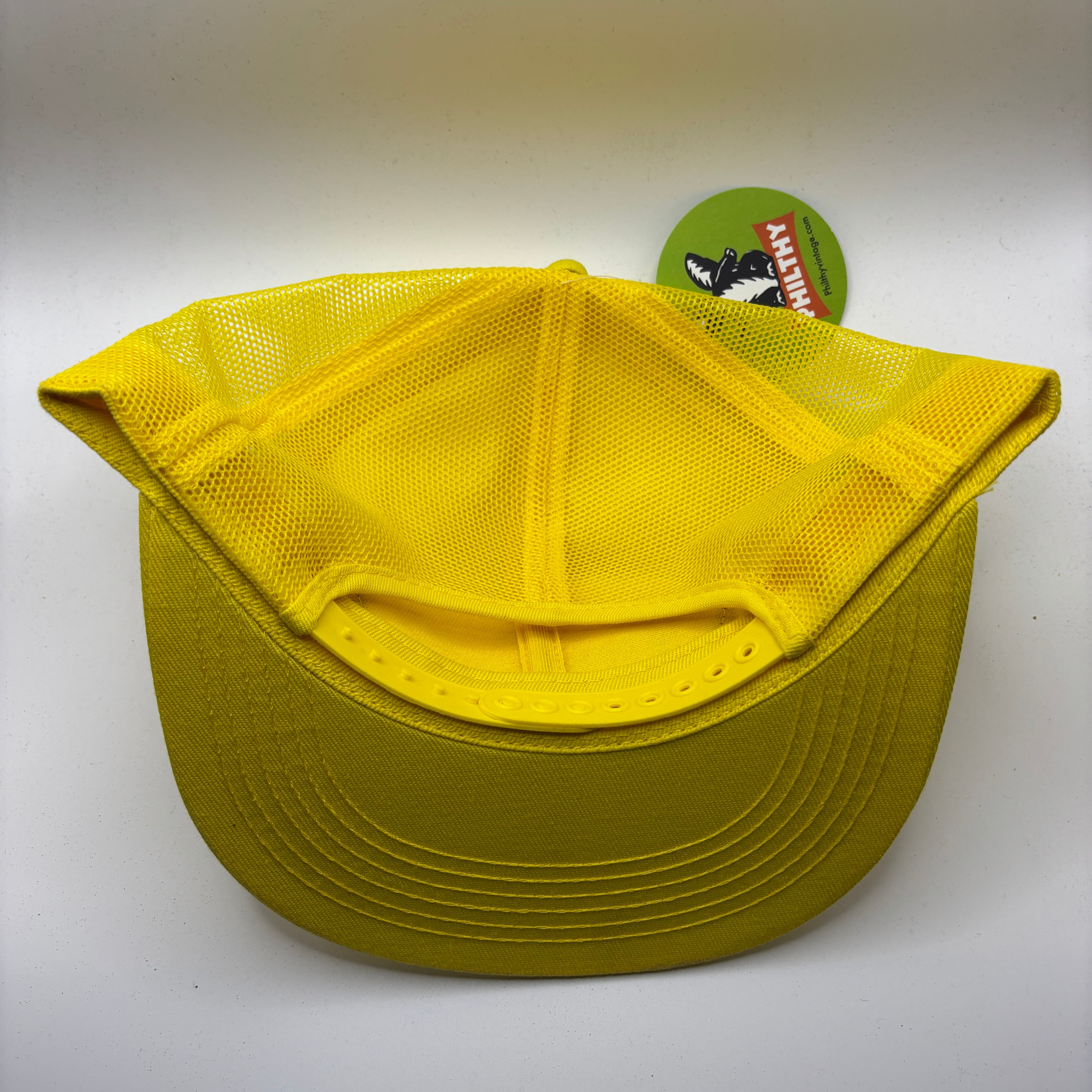 Vintage Peabody Coal Mine Safeness 1988 Patch Yellow Snapback Hat