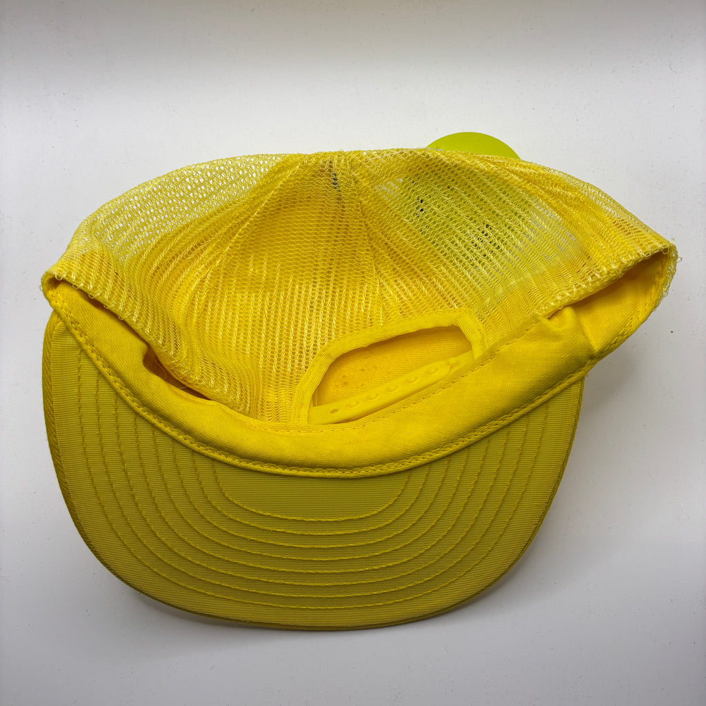 Vintage Calavar Condor Trucker Mesh Yellow Patch Snapback Hat