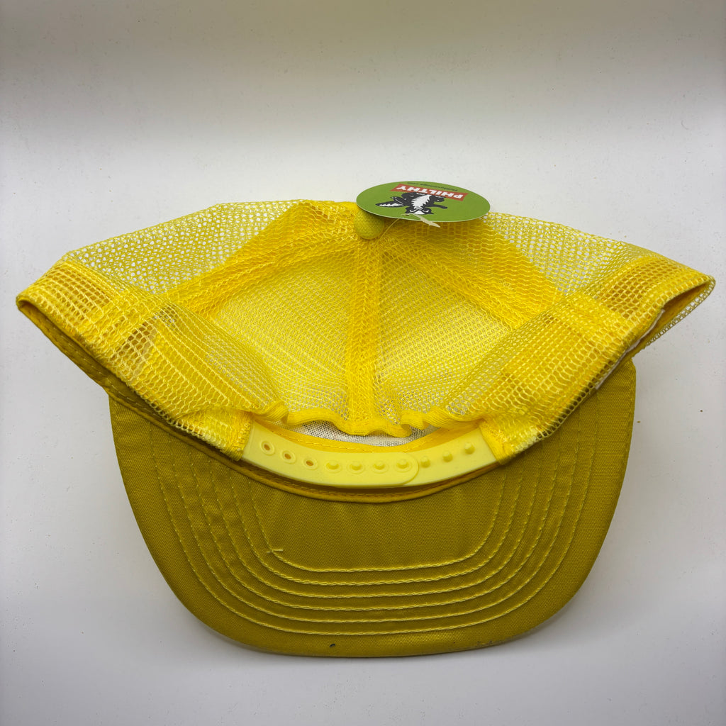Vintage Peabody Coal Mine Surface Mine Midwest Division 1989 Yellow Mesh Trucker