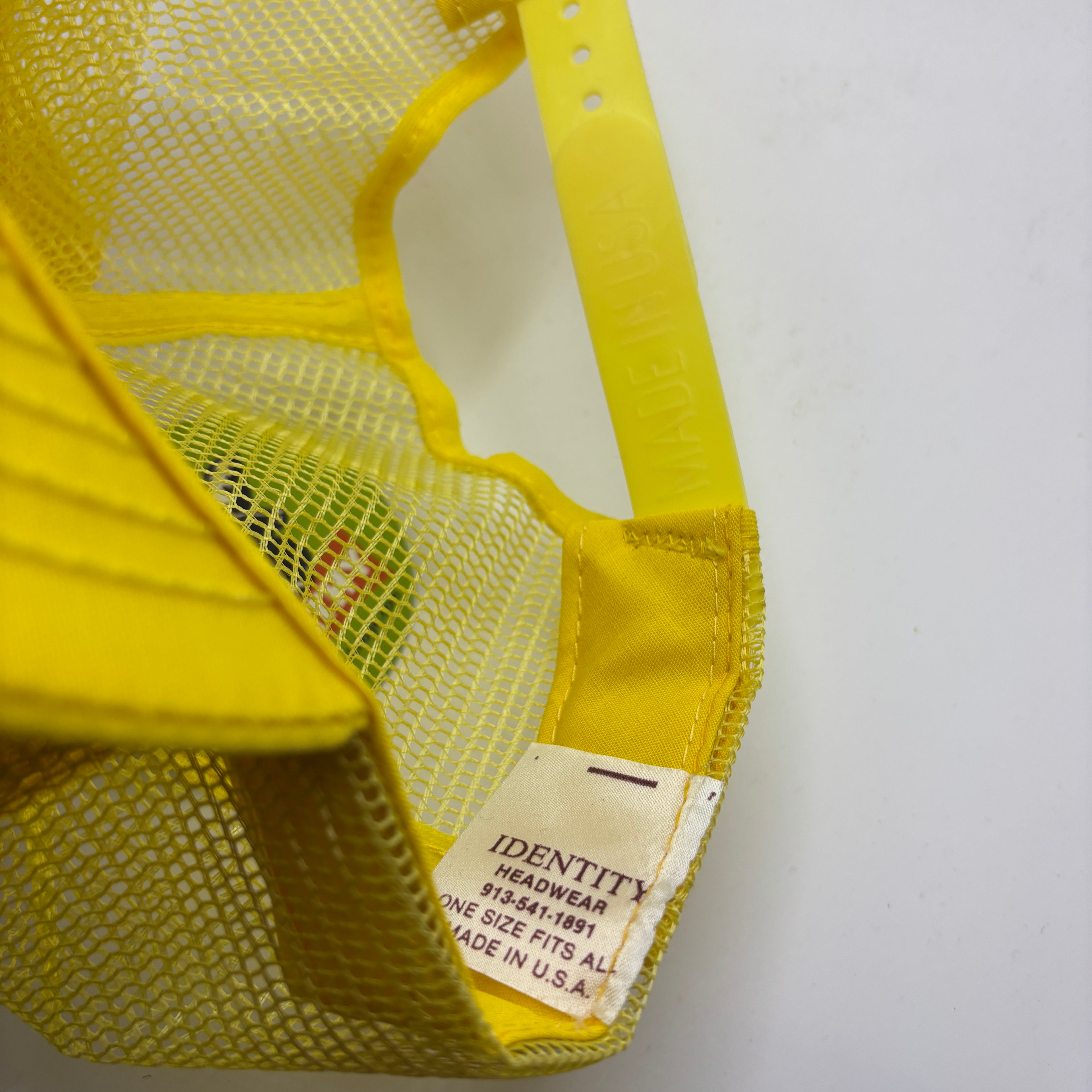 Vintage Peabody Coal Mine Surface Mine Midwest Division 1989 Yellow Mesh Trucker