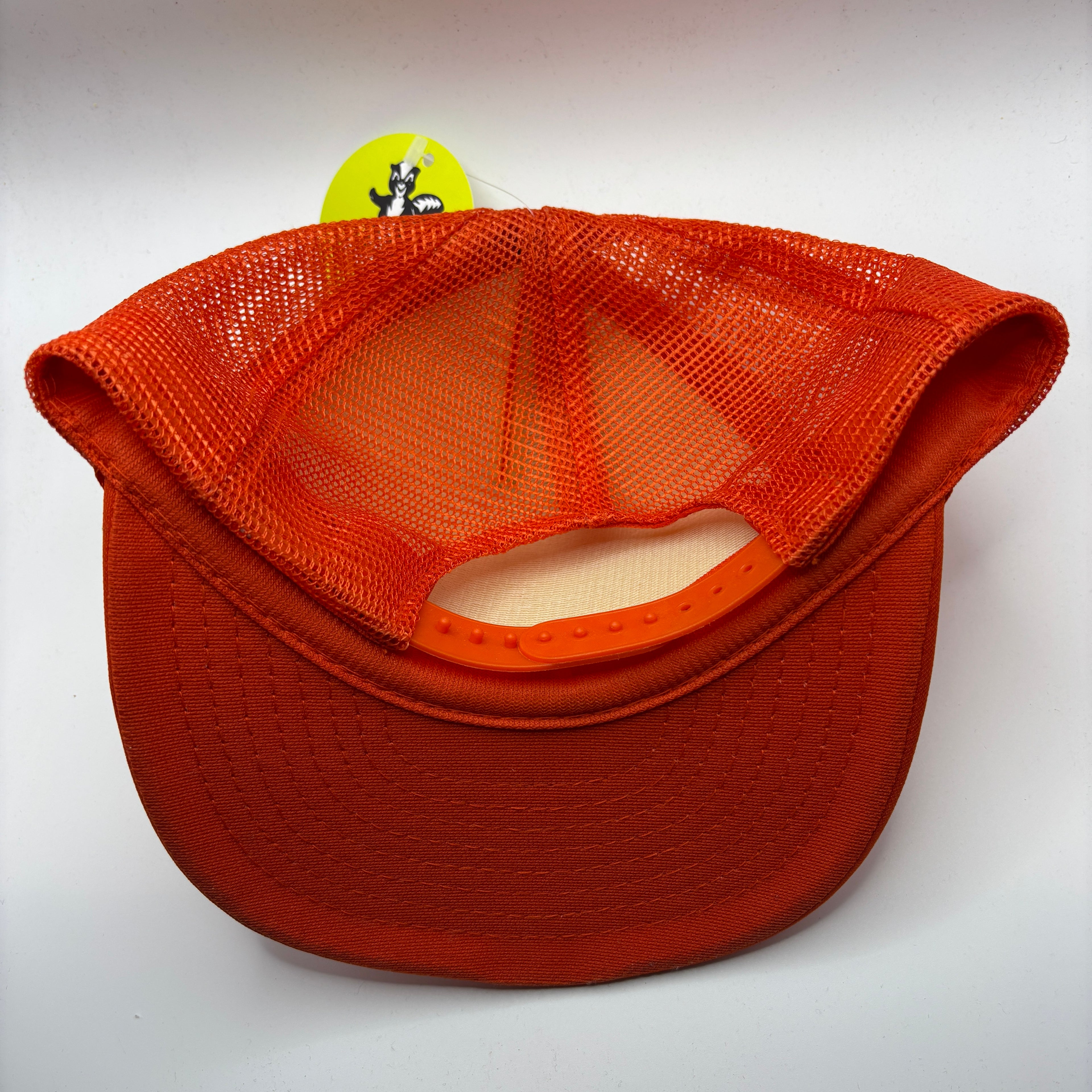 Vintage Brooks Machine Co. Orange Scrambled Eggs Snapback Trucker