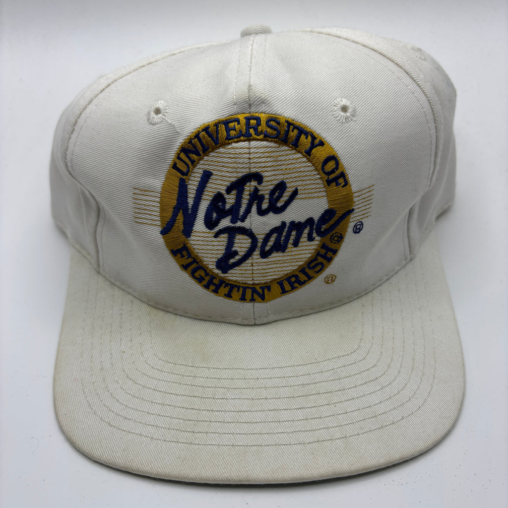 Vintage University of Notre Dame Fightin' Irish The Game White Snapback Hat