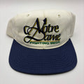 Vintage University of Notre Dame Fighting Irish White Navy The Game Snapback Hat