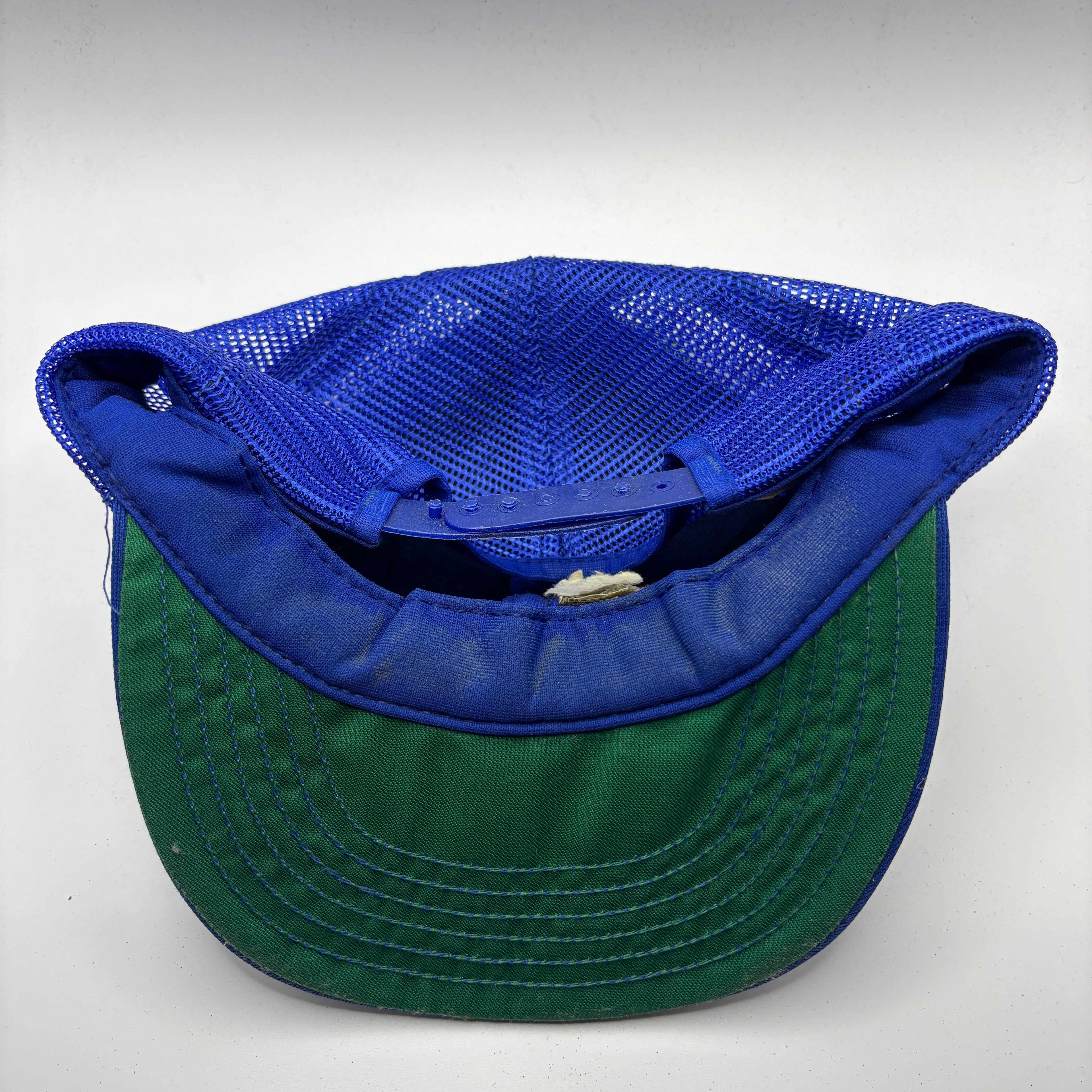 Vintage 80's Pepsi Patch Blue Trucker Snapback Hat