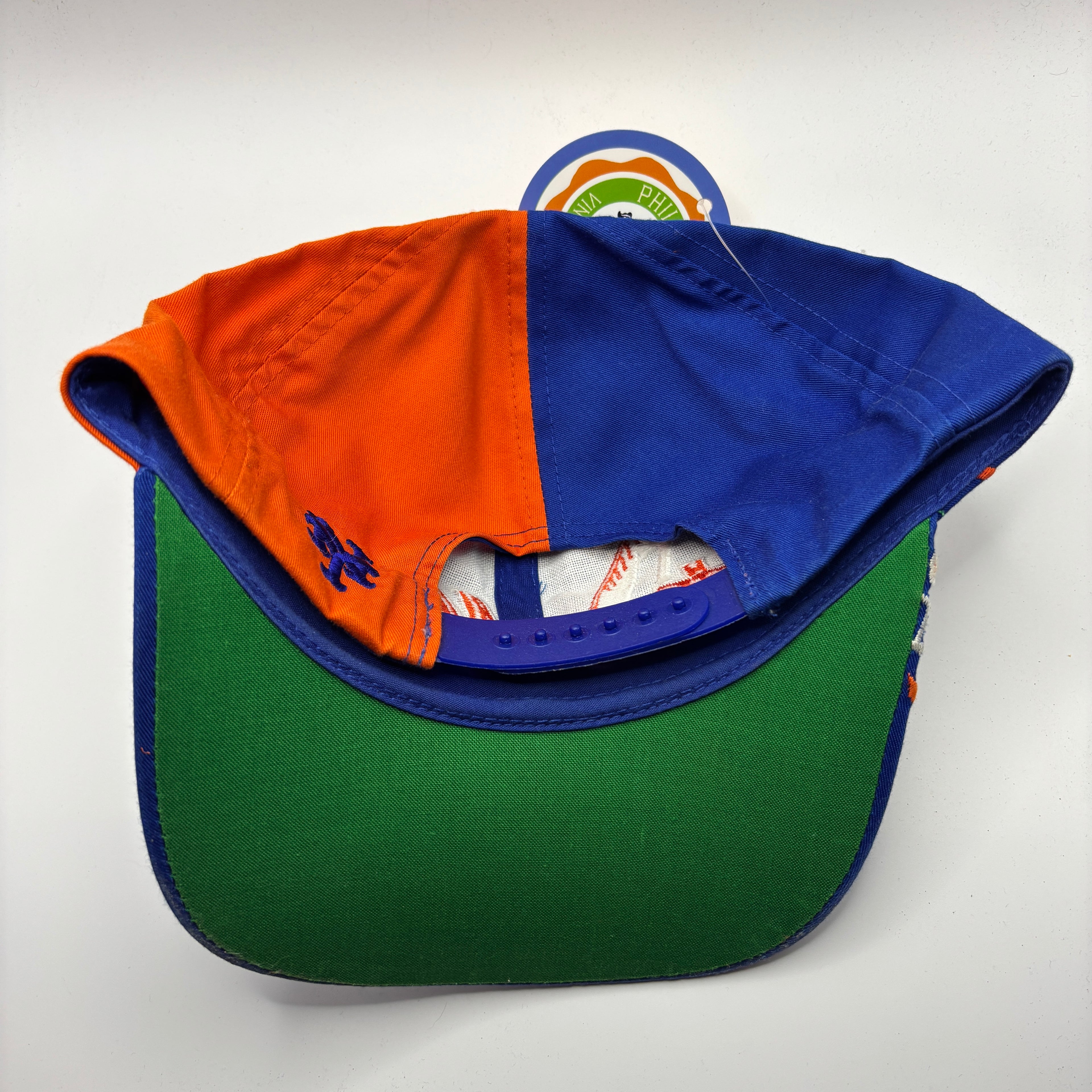 Vintage New York Mets MLB Blue Orange Embroidered Twins Snapback Hat
