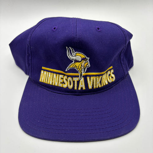 Vintage 90s Minnesota Vikings NFL Snapback Hat