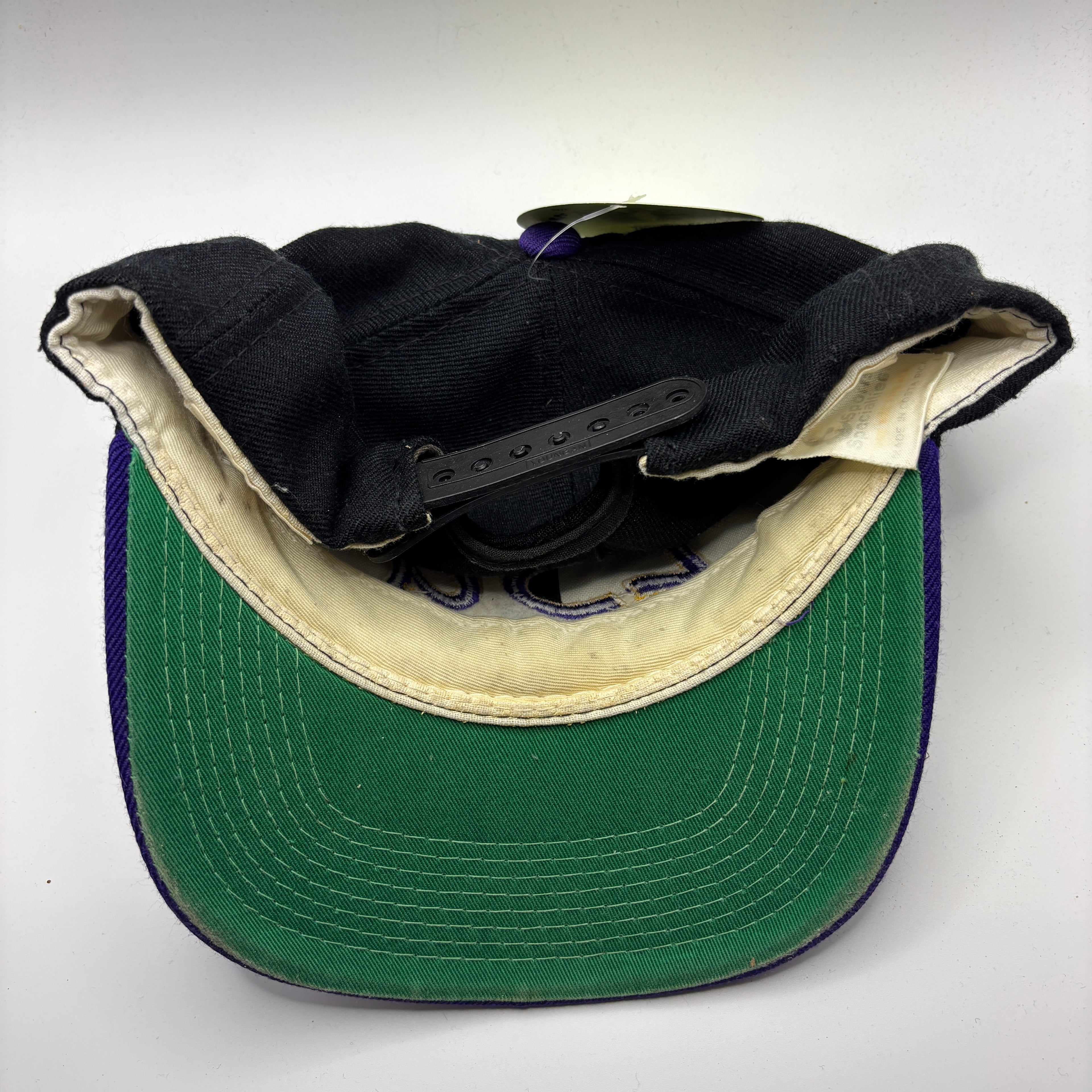 Vintage LSU Tigers 90's Sports Specialties College Script Snapback Hat Wool