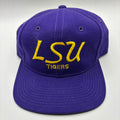 Vintage LSU Tigers Sports Specialties College Script 90's Wool Snapback Hat