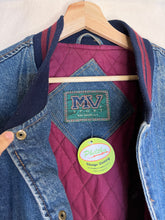 Load image into Gallery viewer, Vintage Indiana University Hoosiers IU Denim Bomber Jacket: Large
