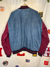 Load image into Gallery viewer, Vintage Indiana University Hoosiers IU Denim Bomber Jacket: Large
