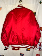 Load image into Gallery viewer, Vintage Indiana University IU Hoosiers Red Satin Jacket: Large
