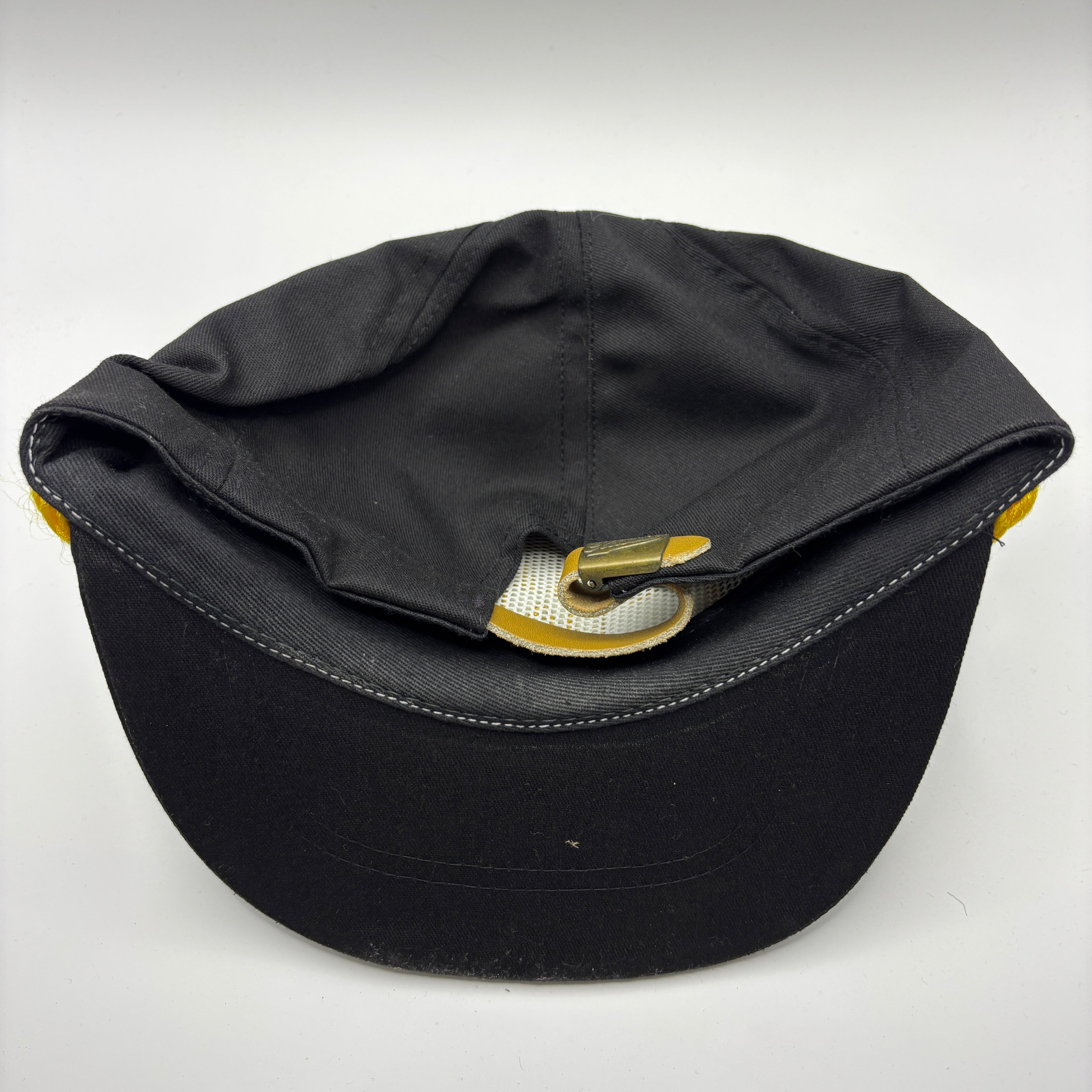 Vintage Purdue University Boilermakers Dad Black Gold Rope Strapback Hat